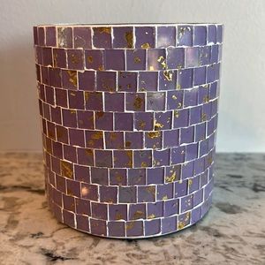 Purple & Gold Votive Holder
